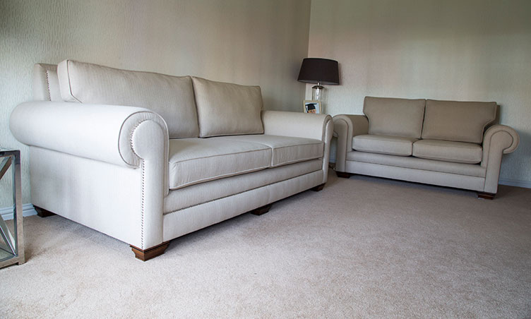 Perth Sofa: Classic White Sofa.